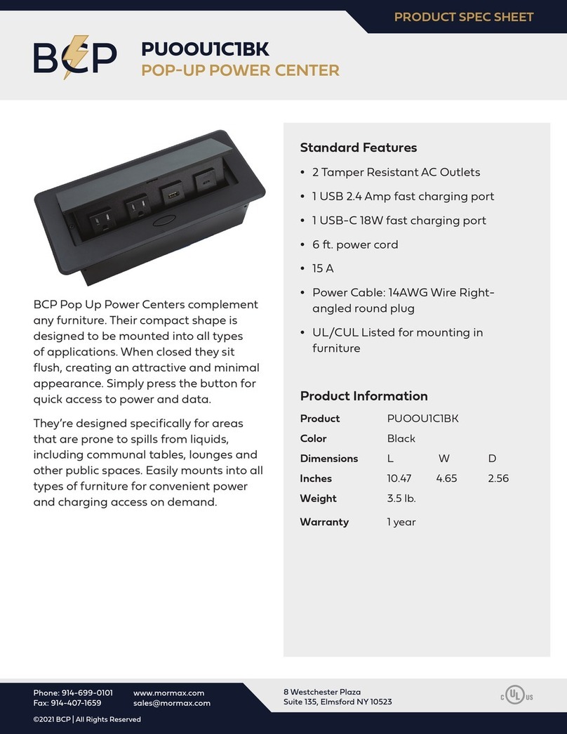 BCP PUOOU1C1BK Instruction sheet