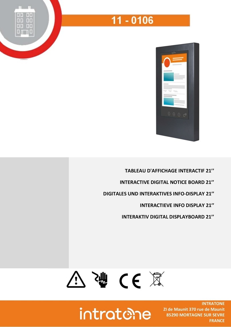 Intratone 11-0106 instruction manual