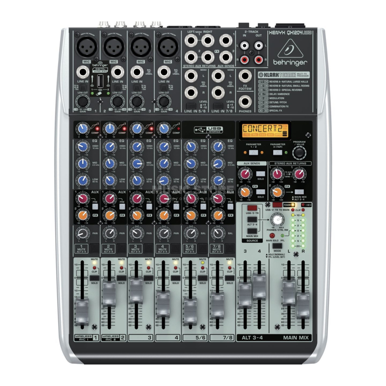 Behringer XENYX QX1204USB User manual