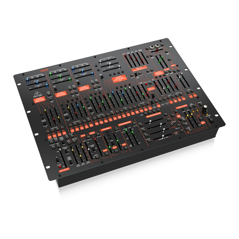 Behringer 2600 User manual