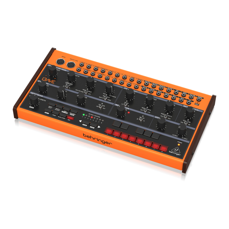 Behringer CRAVE User manual Behringer CRAVE User manual