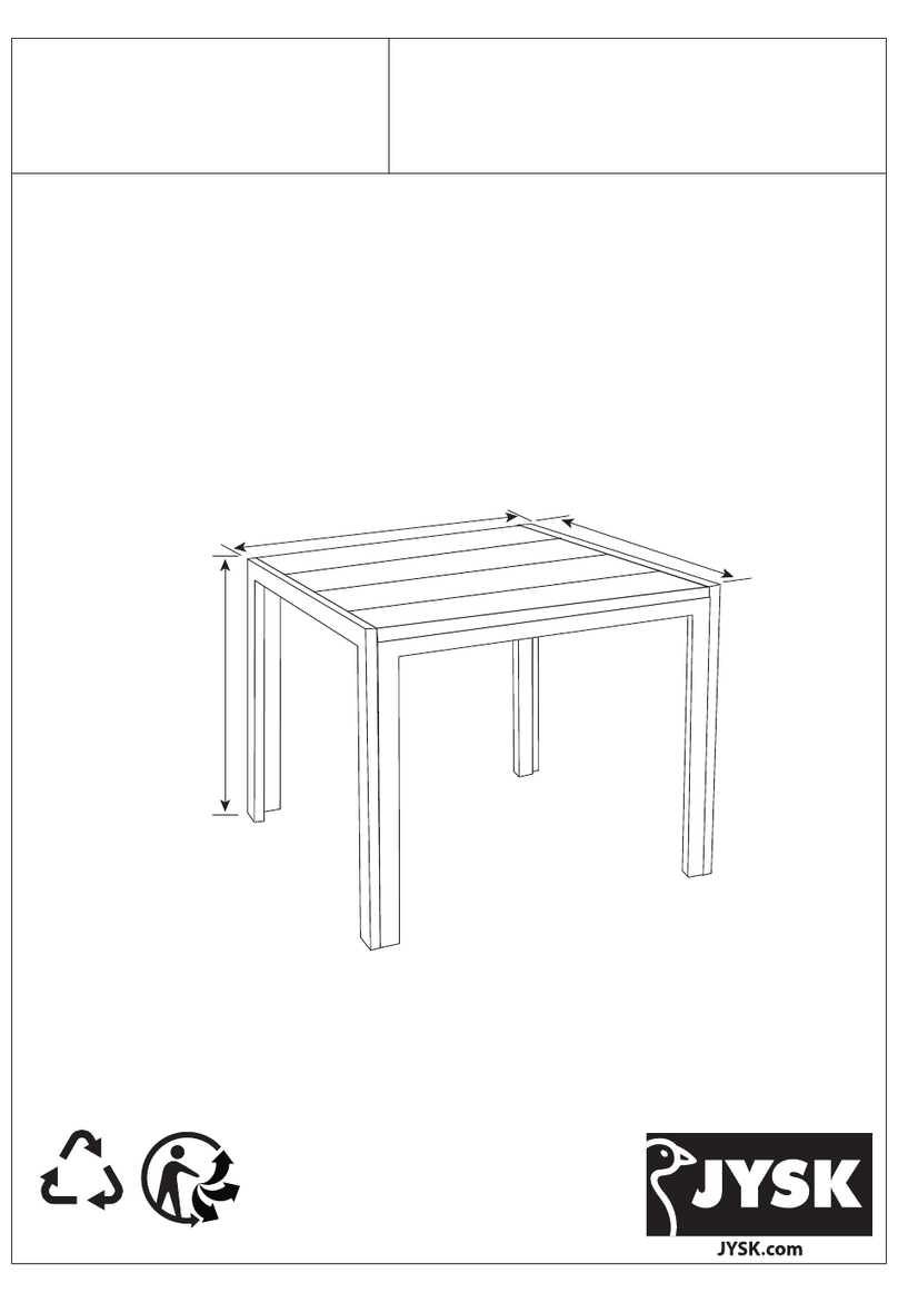Jysk MADERUP 910-196-1030 Assembly instructions