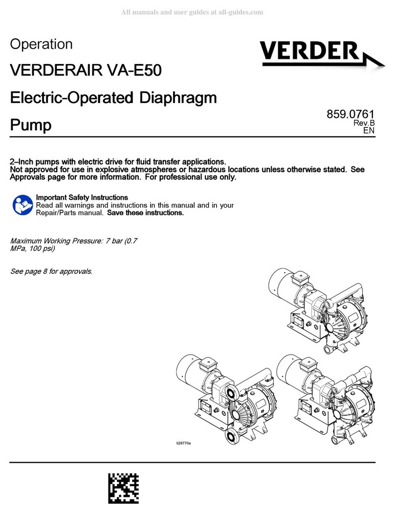 VERDER VERDERAIR VA-E50 Instruction Manual