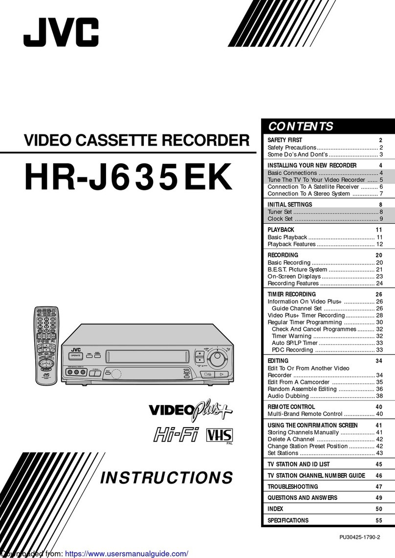 JVC HR-J635EK User manual