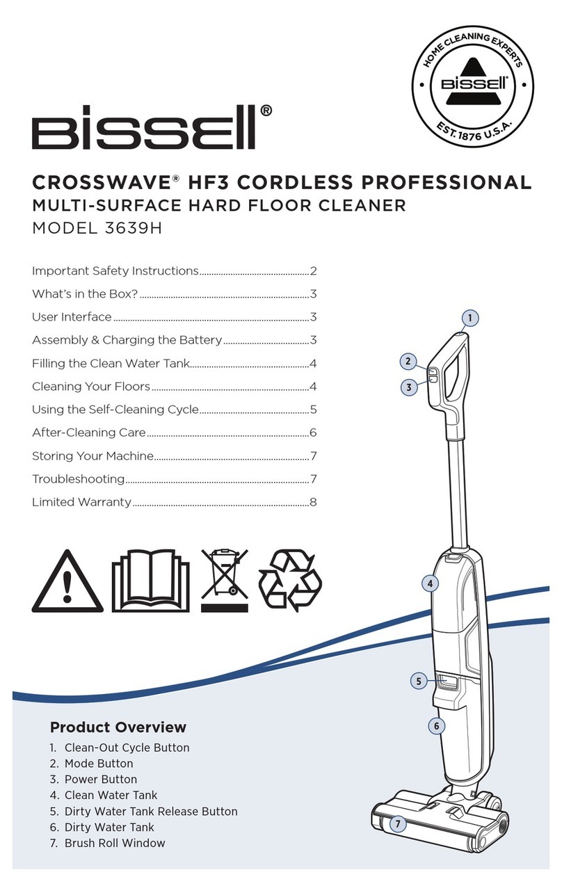 Bissell 3639H User manual