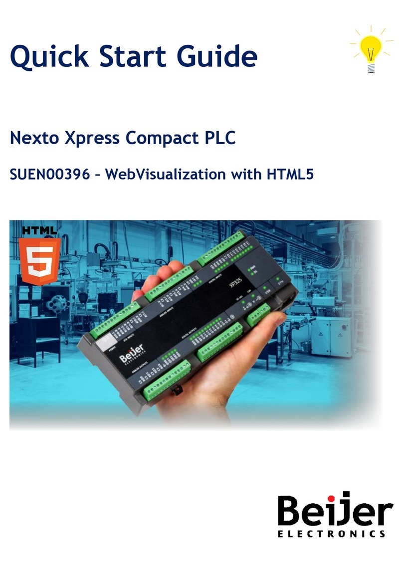 Beijer Electronics Nexto Xpress BCS-XP340 quick start guide