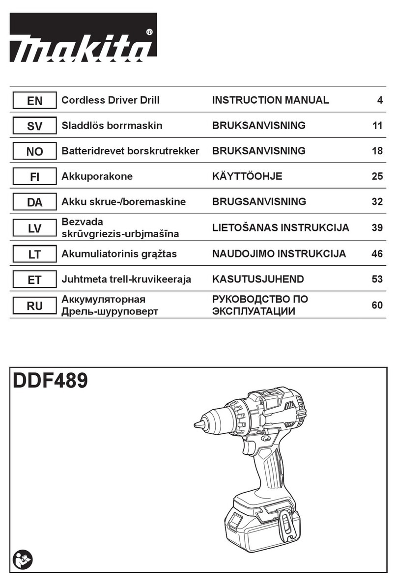 Makita DDF489 User manual