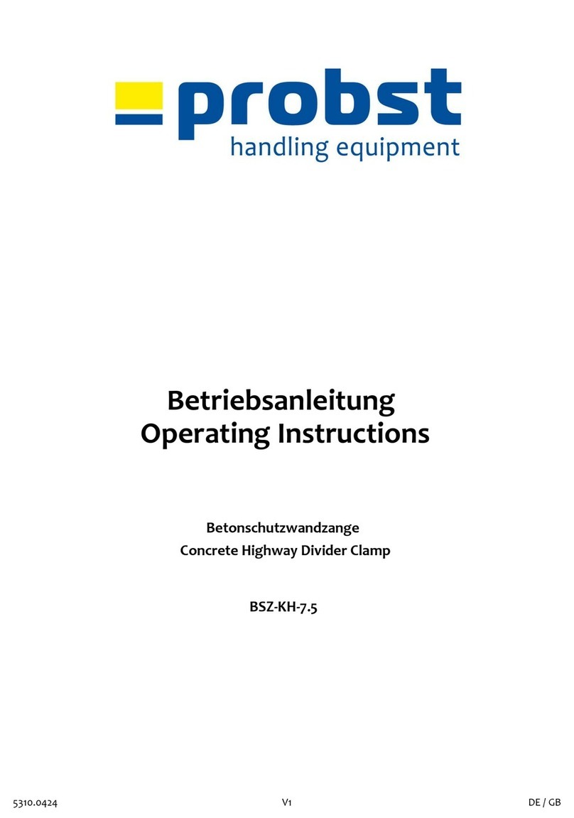 probst BSZ-KH-7.5 User manual