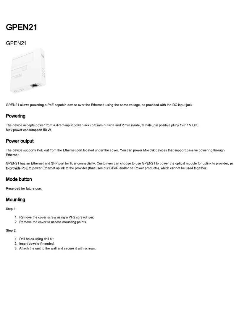 MikroTik GPEN21 User manual