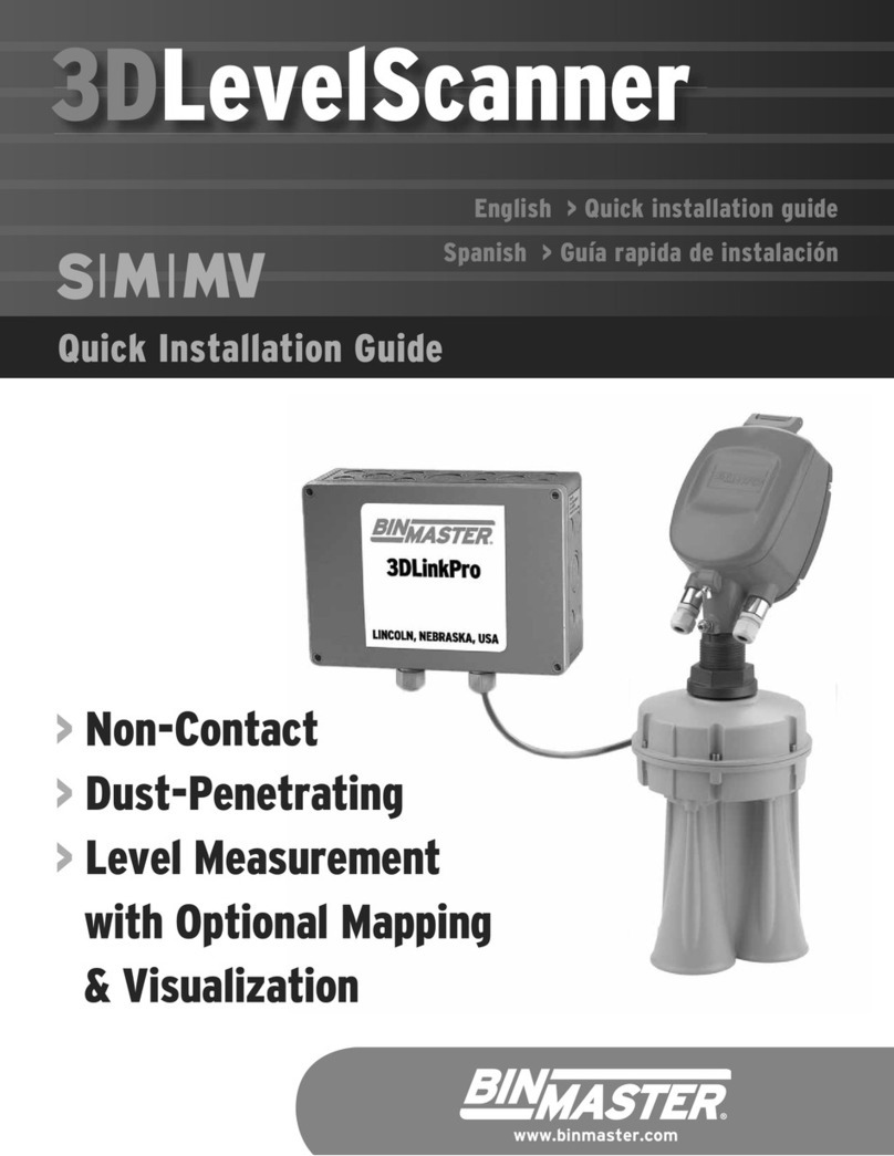 Bin Master 3DLevelScanner Quick installation guide