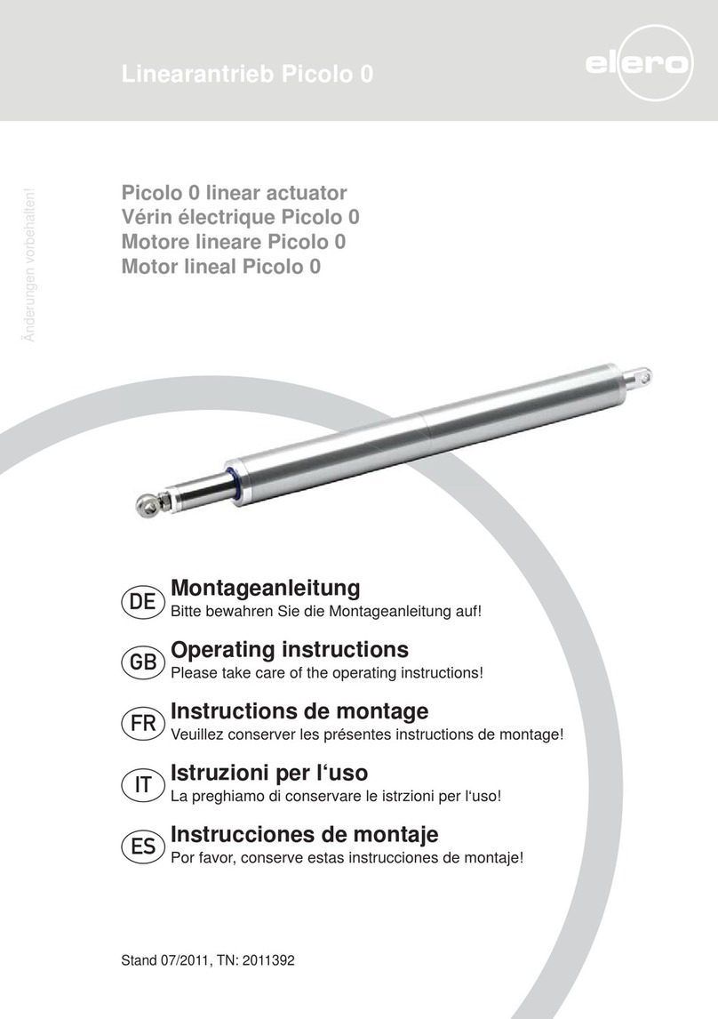 elero Picolo 0 User manual