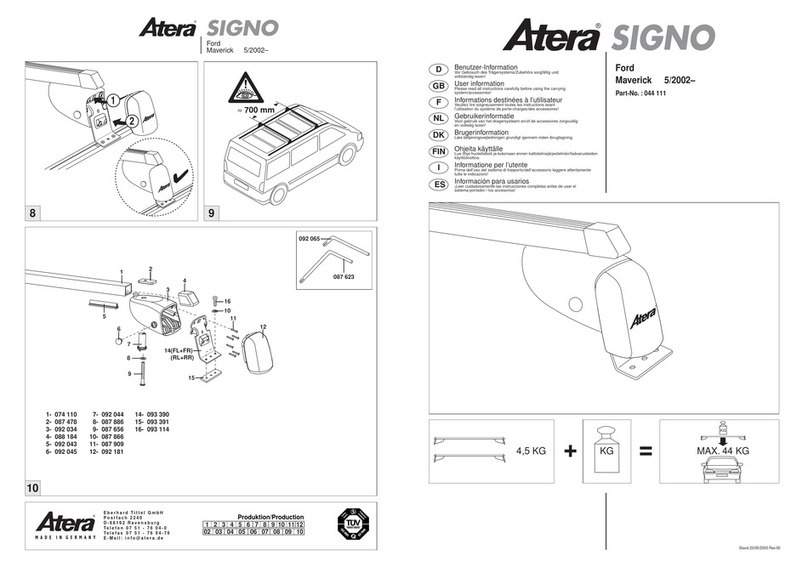 Atera SIGNO Operation manual Atera SIGNO Operation manual