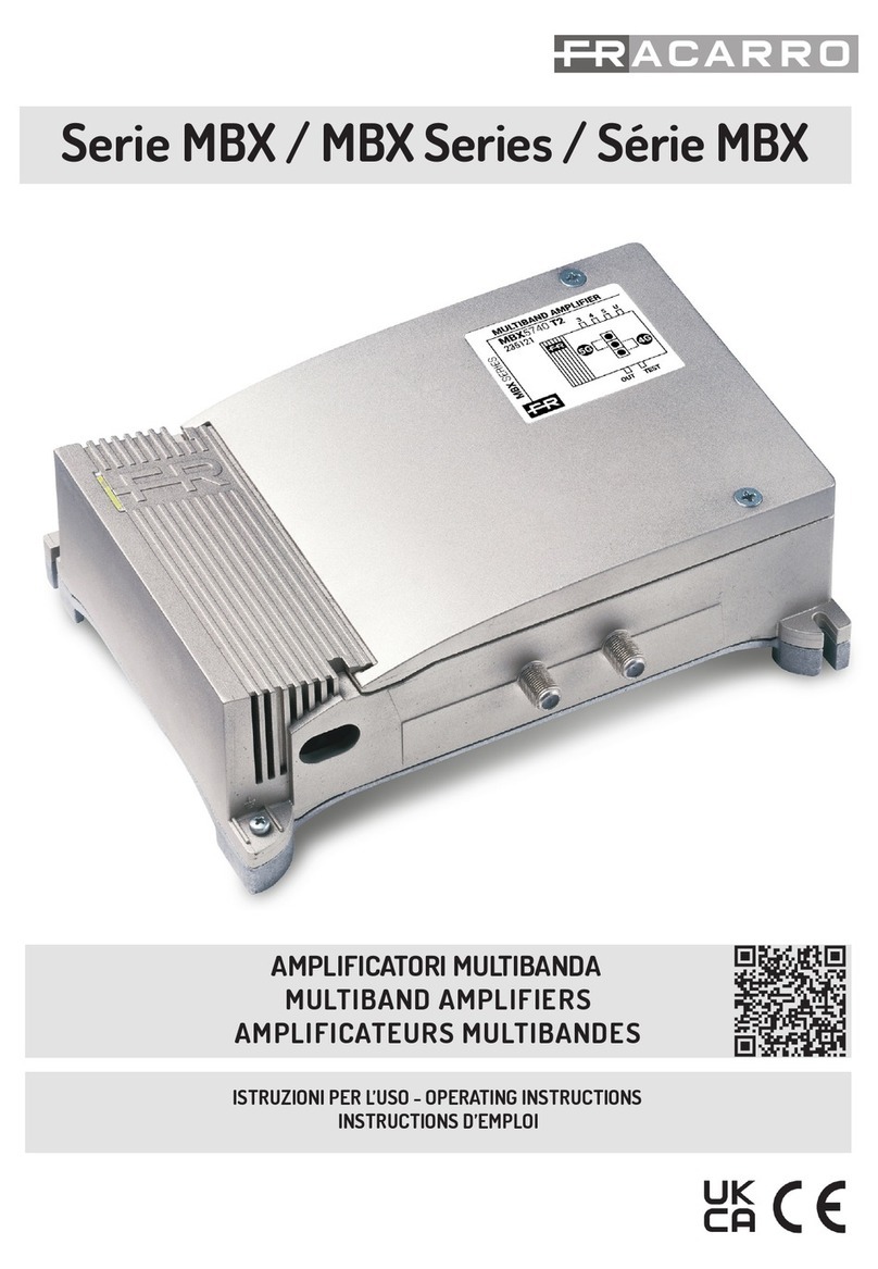 Fracarro MBX Series User manual Fracarro MBX Series User manual