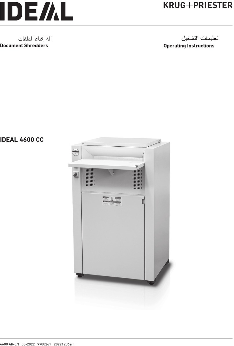KRUG+PRIESTER IDEAL 4600 CC operating instructions