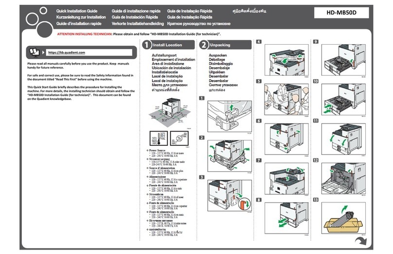 quadient HD-MB50D User manual