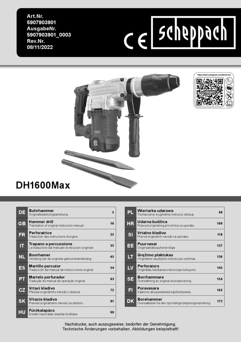 Scheppach DH1600Max User manual