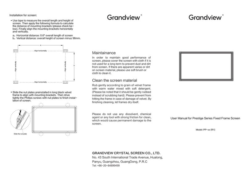 Grandview Prestige PP R1 Series user manual
