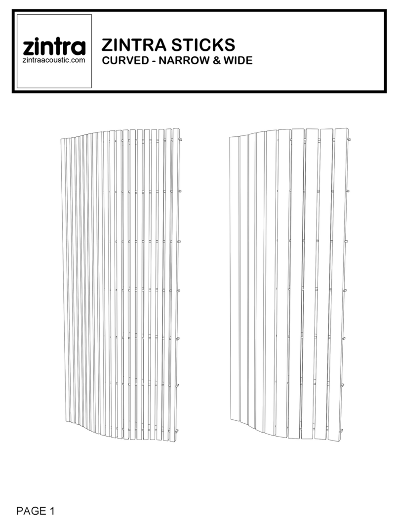 Zintra STICKS installation instructions