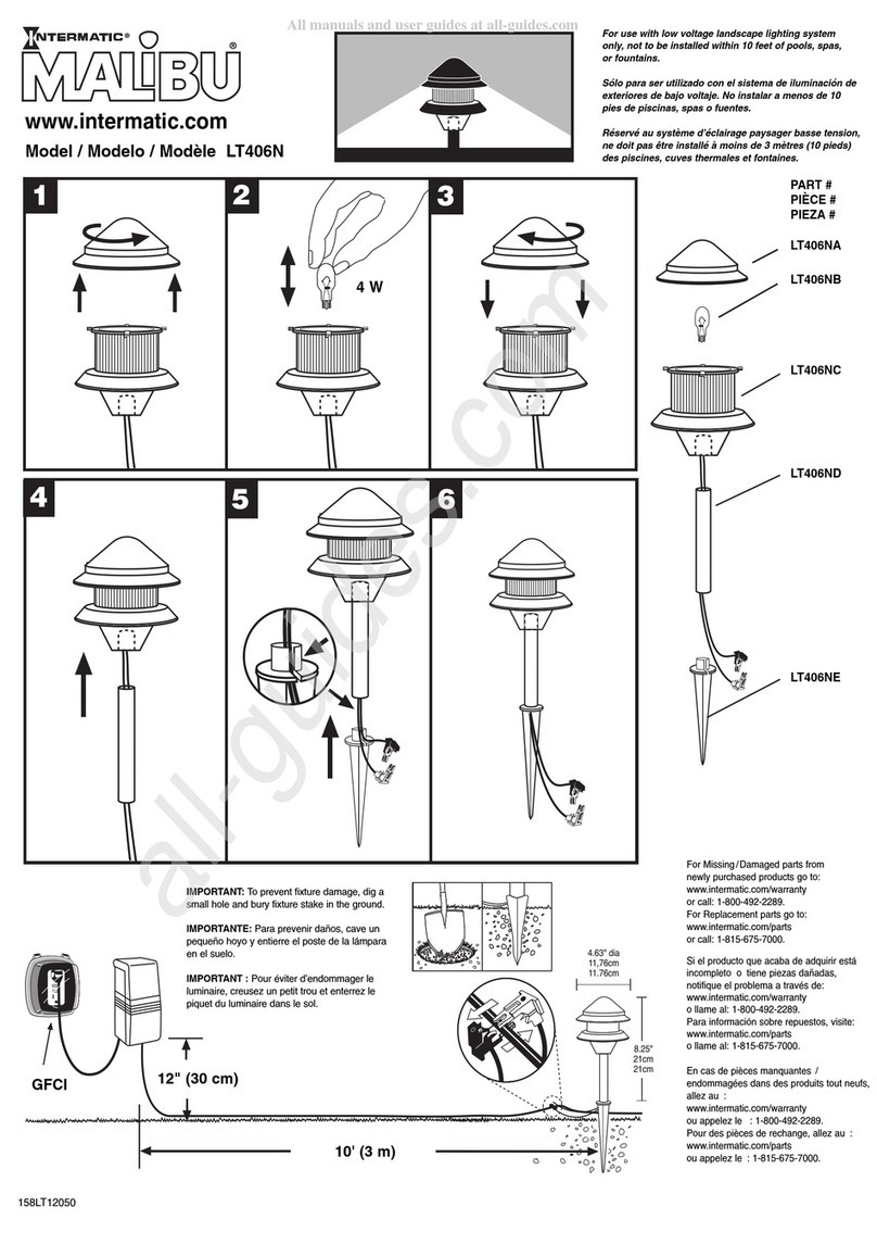 Intermatic MALIBU LT406N User manual