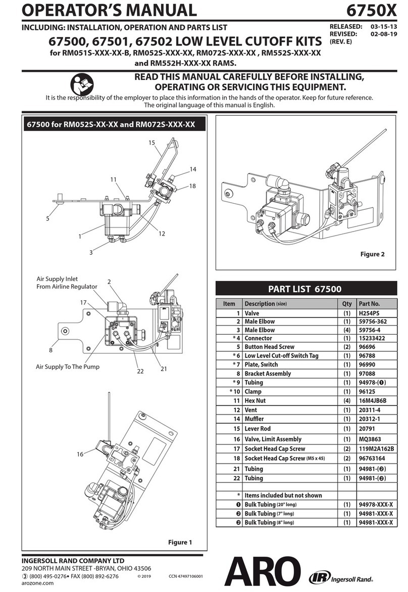 Ingersoll-Rand ARO 67500 Operator's manual Ingersoll-Rand ARO 67500 Operator's manual