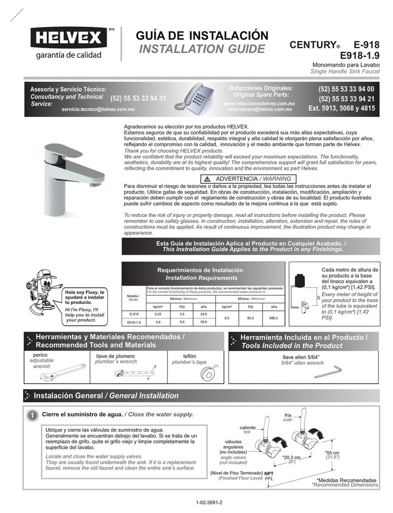Helvex CENTURY E-918 User manual