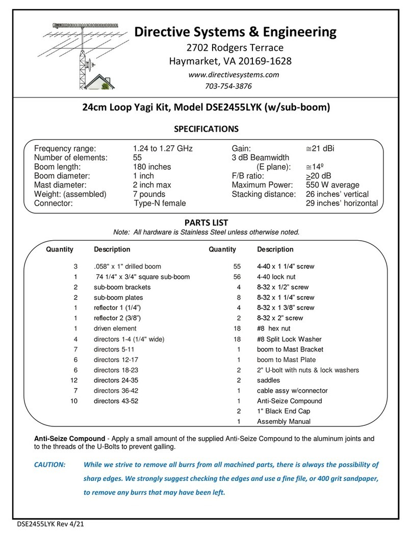 Directive Systems & Engineering DSE2455LYK User manual Directive Systems & Engineering DSE2455LYK User manual