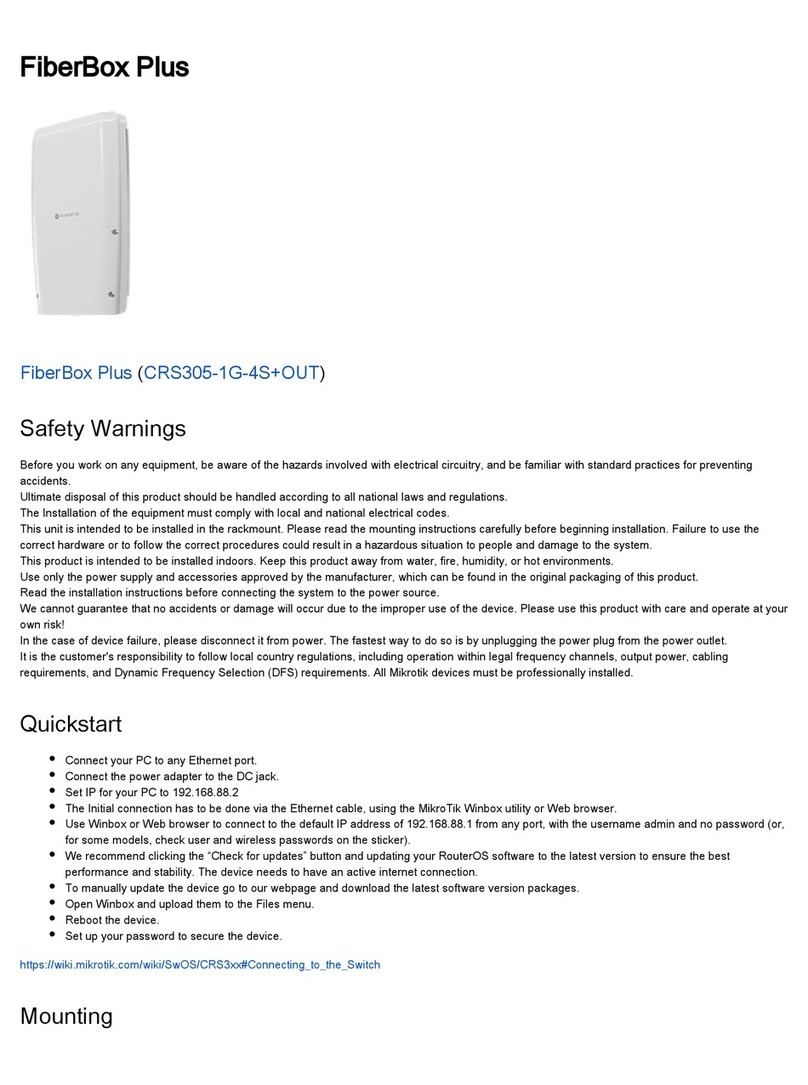 MikroTik FiberBox Plus quick start guide