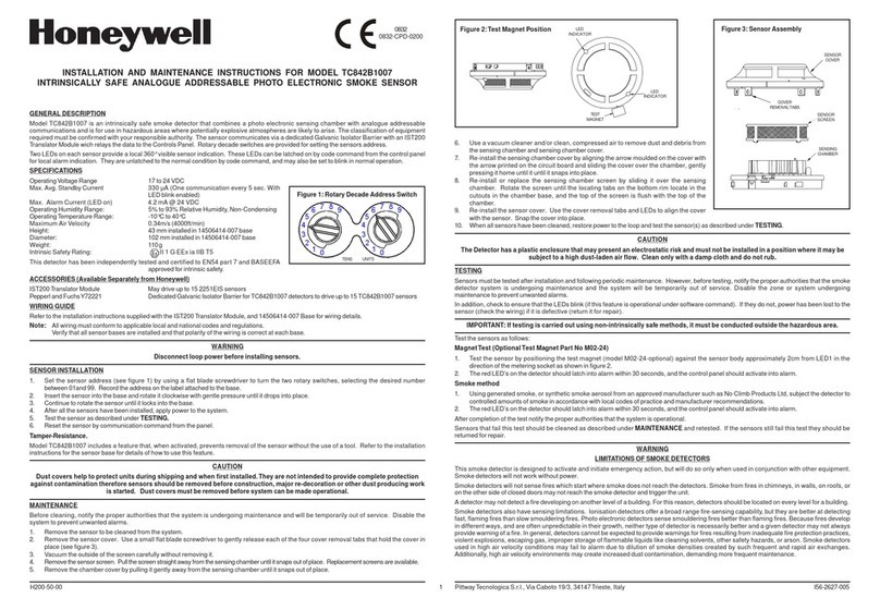 Honeywell TC842B1007 User manual Honeywell TC842B1007 User manual