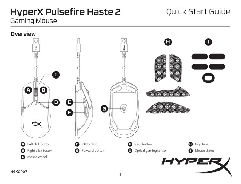 HyperX Pulsefire Haste 2 User manual HyperX Pulsefire Haste 2 User manual