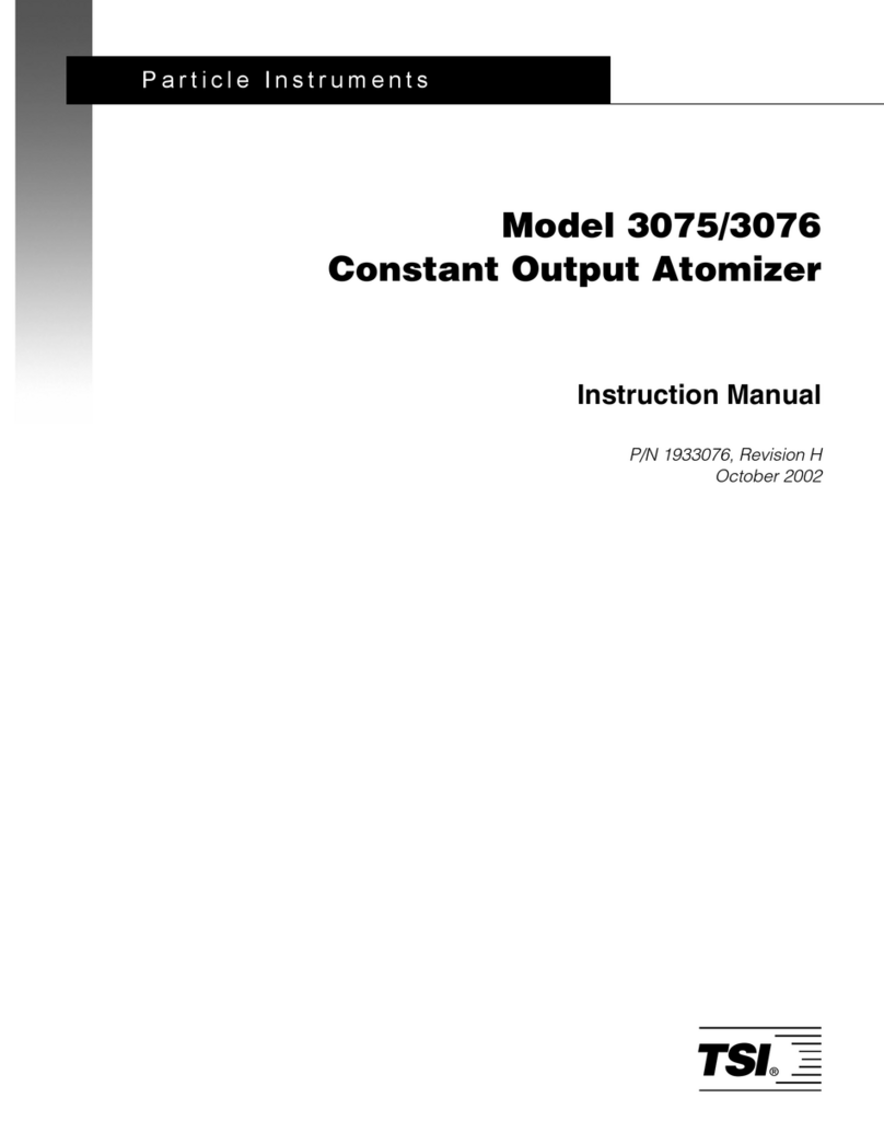 TSI Instruments 3075 User manual