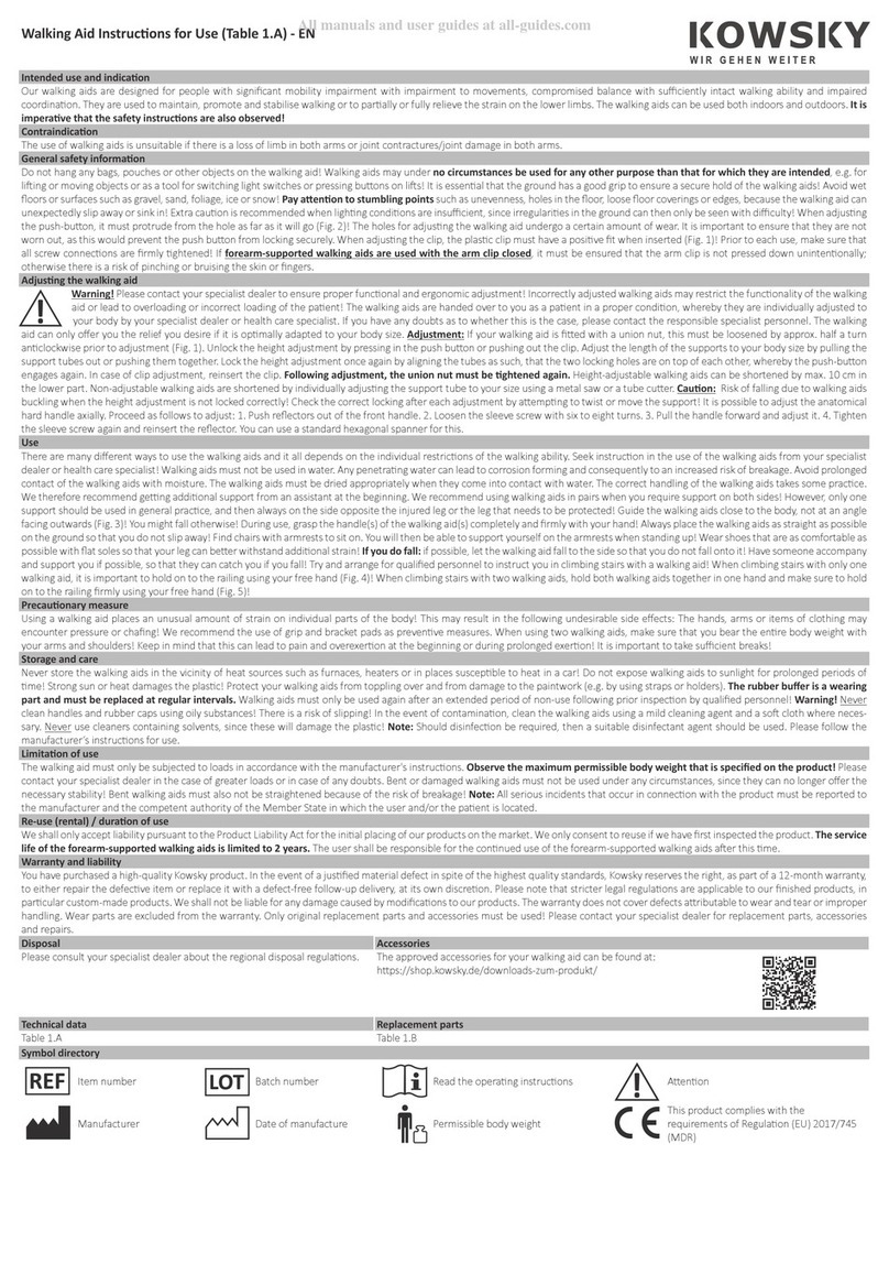 KOWSKY 22 User manual
