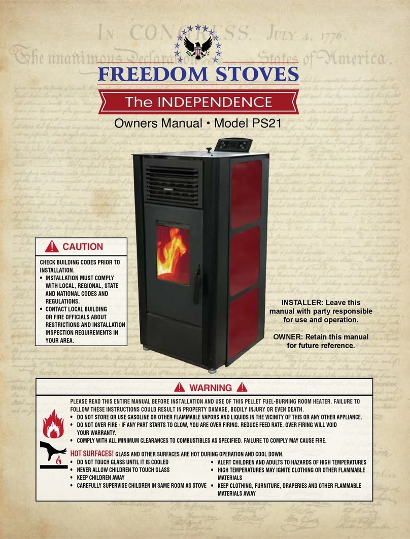 Freedom Stoves The INDEPENDENCE PS21 owner's manual Freedom Stoves The INDEPENDENCE PS21 owner's manual