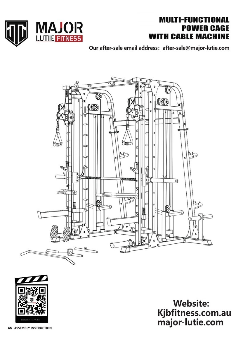 MAJOR LUTIE FITNESS MULTI-FUNCTIONAL POWER CAGE WITH CABLE... manual