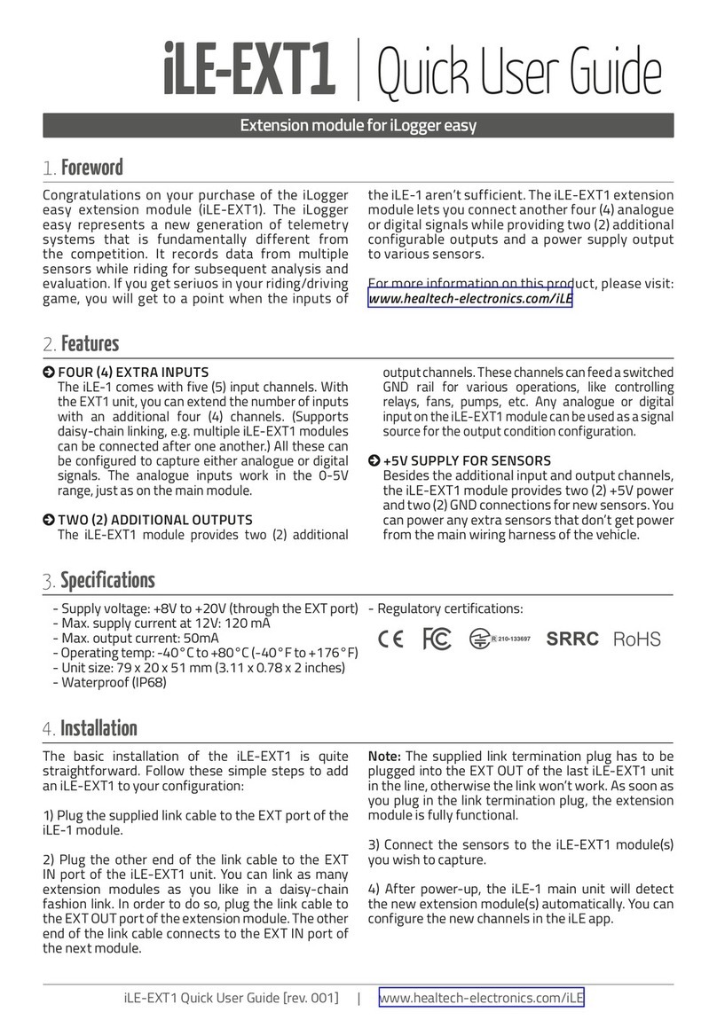 Heal-Tech iLE-EXT1 Instruction manual Heal-Tech iLE-EXT1 Instruction manual