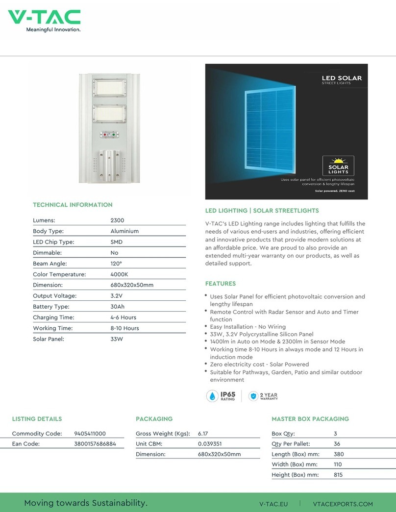 V-TAC VT-20201ST User manual