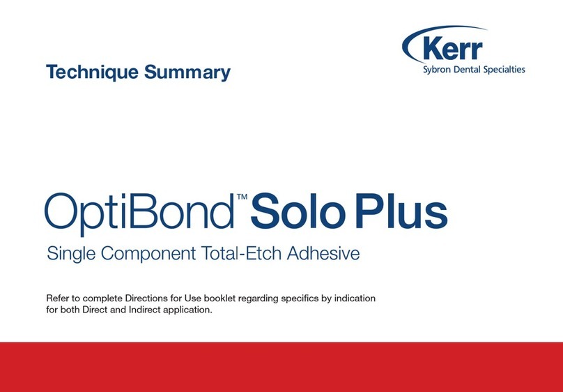 KERR OptiBond Solo Plus instructions