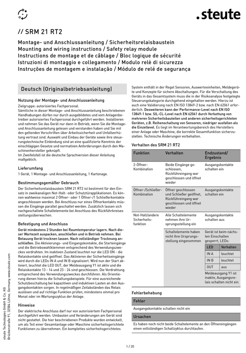 steute SRM 21 RT2 Programming manual