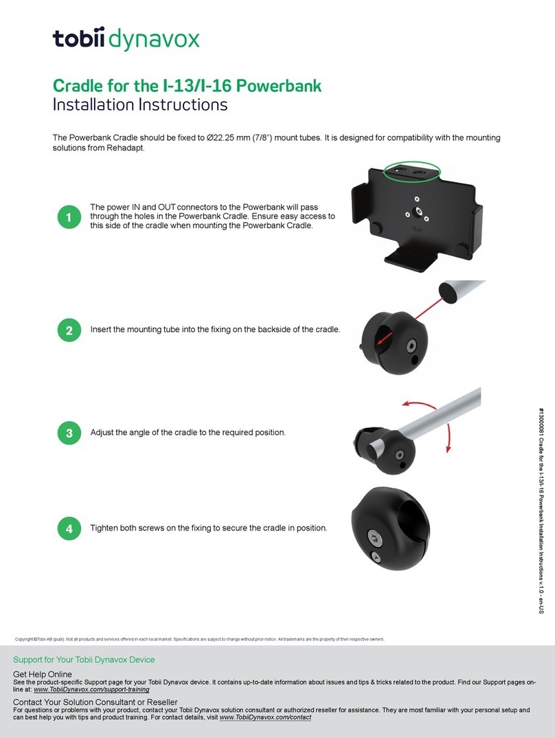 Tobii Dynavox Cradle User manual