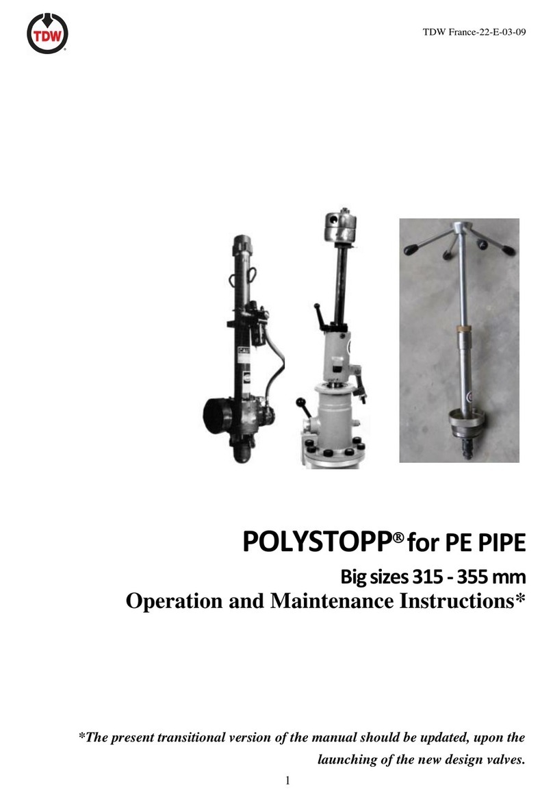 TDW POLYSTOPP Operation and maintenance instruction