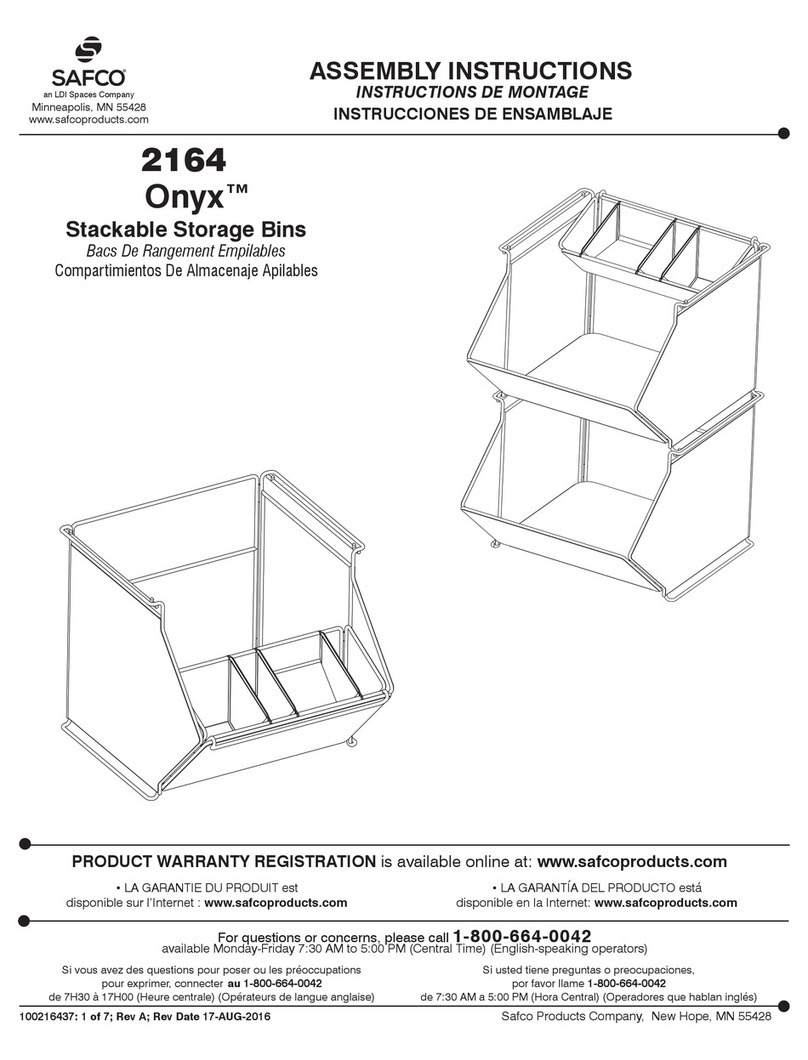 Safco Onyx 2164 Assembly instructions