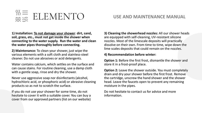ELEMENTO Aqua Nera Use and maintenance manual