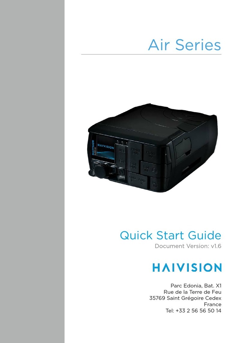 Haivision Air Series quick start guide
