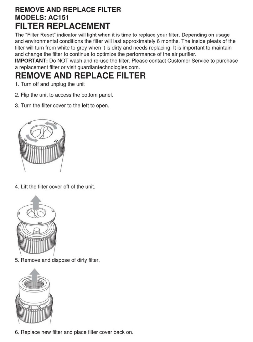 Germguardian AC151 Remove & Replace Instructions