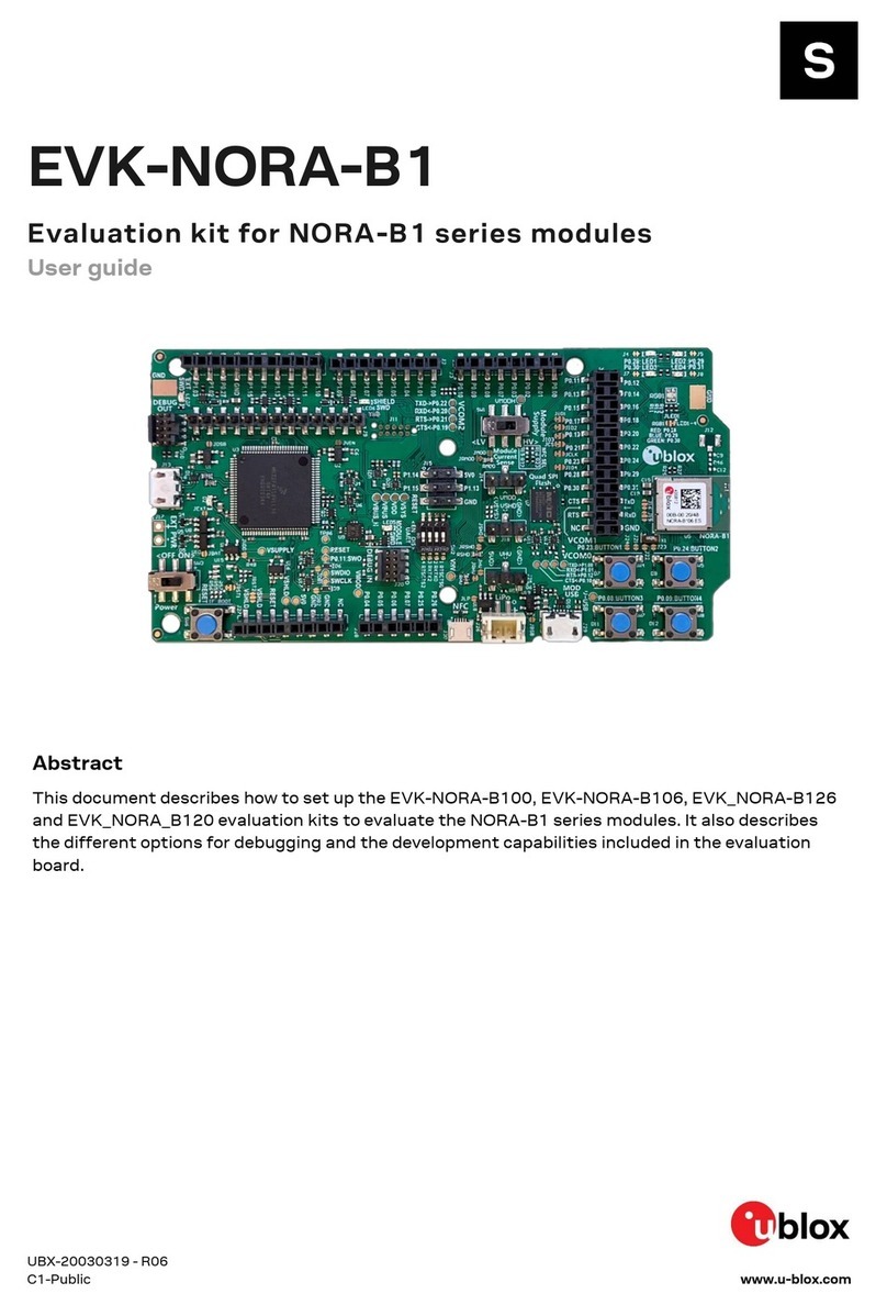 Ublox EVK-NORA-B1 user guide