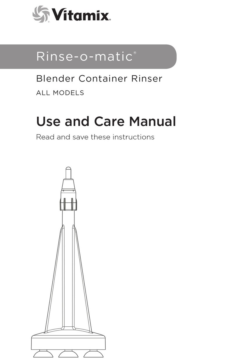 Vitamix Rinse-o-matic use and care manual