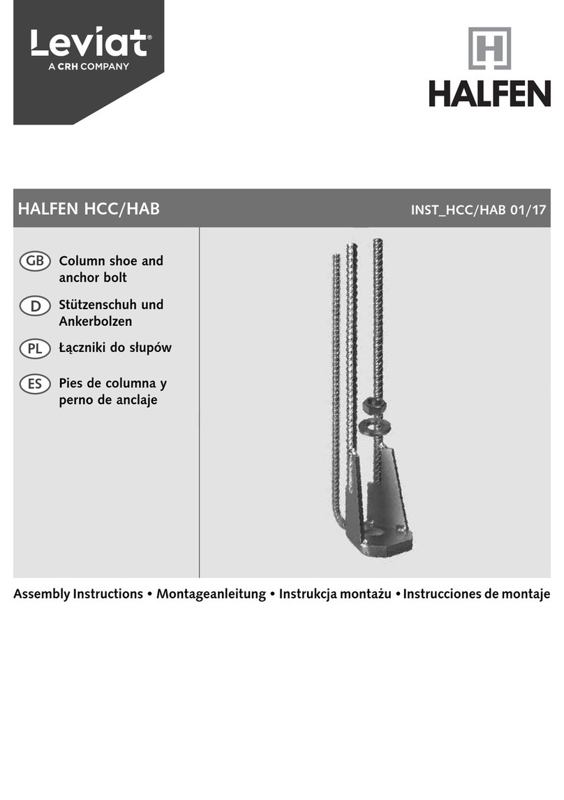 CRH Leviat Halfen HCC Assembly instructions