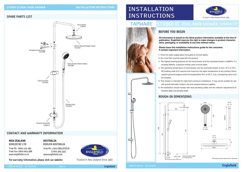 Englefield STUDIO II 22982A-CP installation instructions