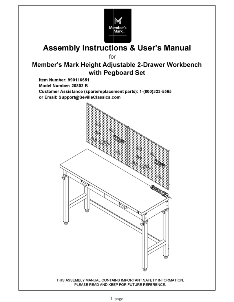 Members Mark 20802B Assembly instructions & user manual