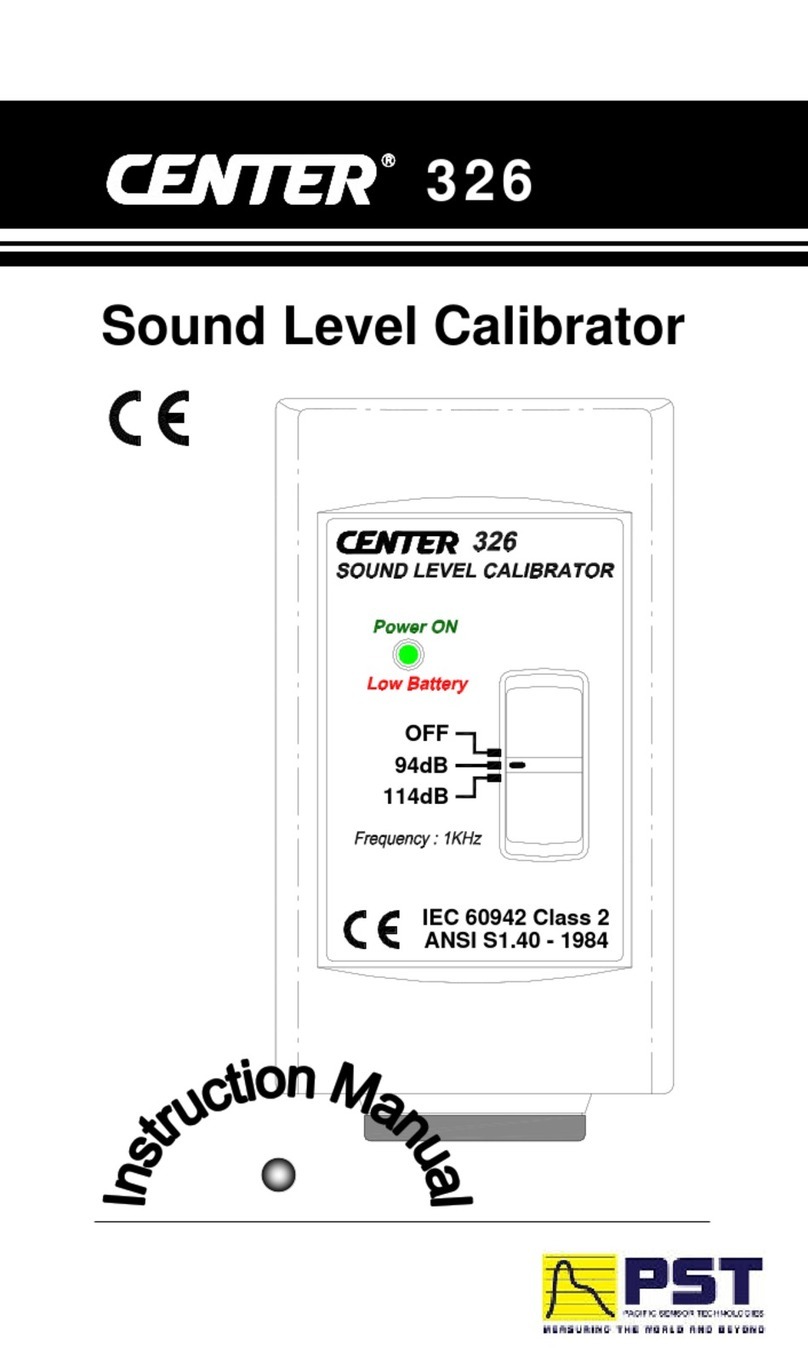 PST Center 326 instruction manual