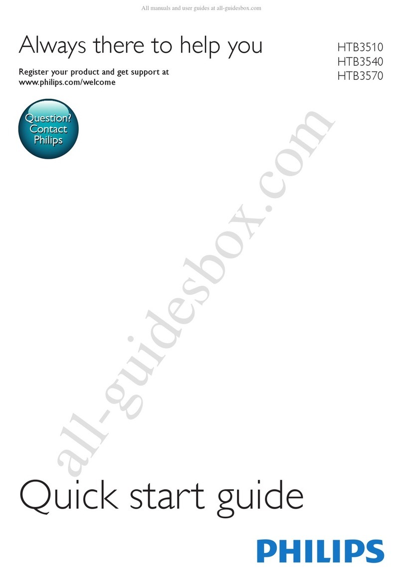 Philips HTB3510 quick start guide